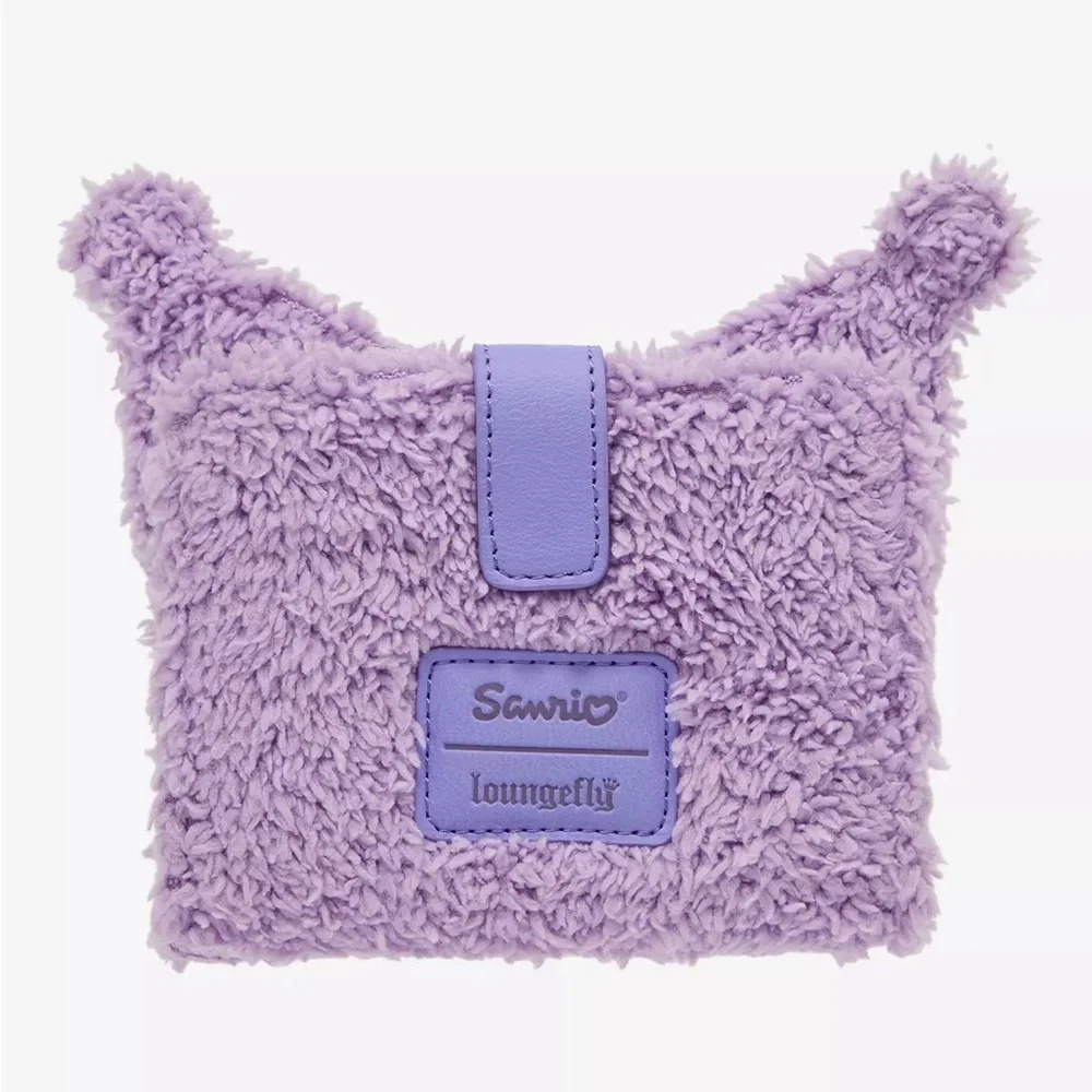 Loungefly Kuromi‎ Pastel Fuzzy Mini Wallet Hot Topic Sanrio Hello Kitty